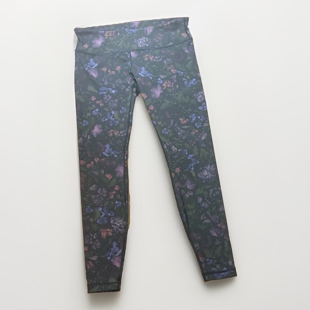 Lululemon Wunder Under Leggings Size 12 Frozen Flourish Multi Floral Luxtreme